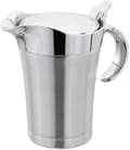 Dubbelväggig såskanna med gångjärnslock, idealisk rostfri såsbåt (750 ml)