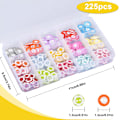 Miniatyrbilde 2 av 5: 225 stykker runde knapper, 12 mm barnesykknapper, runde sykknapper, fargerike sykknapper C-FS3-