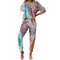 Miniatyrbild 1 av 4: Dam Pyjamas Set Kvinnor Siden Satin Pyjamas Set pJ Set Lång