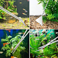 Miniatyrbilde 3 av 5: Akvarium Verktøysett i Rustfritt Stål 6 i 1 Pinsett Saks
