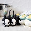 Miniatyrbilde 7 av 10: Pingvinformet eggestativ Cooker Egg butik Server for å lage kokte egg