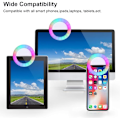 Miniatyrbillede 5 af 5: RGB LED Udfyldningslys Selfie Ring Clip, Justerbar Lysstyrke mere