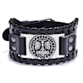 Miniatyrbillede 1 af 10: Vikingearmbånd Bredt Armbånd SORT HAMMAR HAMMER Sort-FS2- Black Hammer-Hammer