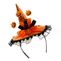 Miniatyrbild 1 av 3: Halloween-huvudbonader Häxhatt Hårsnoddar Yellow