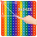 Miniatyrbillede 1 af 5: 12x12 Multiplikation Push Bubble Fidget Legetøj til Børn - Pædagogisk Matte Pop Legetøj