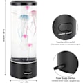 Miniatyrbilde 4 av 5: Manetlampe, Manet Lava Lampe Akvarium Manetlampe LED-lys 7 farger med USB for barns soverom Jul Bursdagspresang 2231