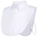 Miniatyrbilde 1 av 5: 2 stk. Falske Krager Avtakbare Bluse Dickey Krage Halve Gensere Falsk Krage For Kvinner Favoritter (FMY)-X42- Only 1 White