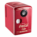 Pikkukuva 1 / 5: Coca-Cola 12V Kannettava 4 Litran/6 Tölkin Termosähköinen Minijääkaappi Jäähdytin/Lämmitin Bluetooth-kaiuttimella -X43-