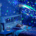 Miniatyrbilde 4 av 6: LED-projektor Stjerne Måne Nattlys Himmel, roterende styrt