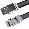Miniatyrbild 2 av 3: Herrar Bälte, Automatisk Spänne Läder Ratchet Läder