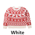 Miniatyrbillede 4 af 11: Kvinder julestrikket sweater julemandsprint trøje Red-FS4- Red S