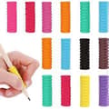 50 pcs Foam Pen Grips Handwriting Pen Grips Random Colors