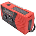 Miniatyrbild 4 av 4: Multifunktionell radio, portabel nödradio för utomhusbruk med solceller