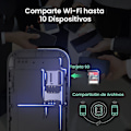 Miniatyrbillede 2 af 5: 5G bærbar mobil hotspot-router, 2100 mAh batteri, plug and play, velegnet til rejser