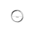 Miniatyrbild 6 av 6: Metallring, 40 st Multi O-båge innerdiameter 20 mm (guld, silver) - Perfet-X42-