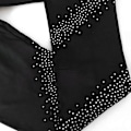Miniatyrbilde 5 av 5: 1/2/3/5 Skøytetights Krystallglitrende Bukser Konståkning Stjerne 155cm Star 155cm 1 Pc
