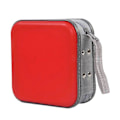 Miniatyrbillede 1 af 5: CD-etui med plads til 40 diske, opbevaring, hård plast, DVD, CD-punge, opbevaringstaske-FS4- Red