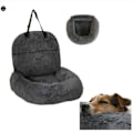 Miniatyrbillede 1 af 5: Ny Pelsbarn Beskyttende Hundeseng til Bil, Beroligende Hundeseng til Bil, Vaskbar Hundestol - Perfekt-FS3- Dark grey xl