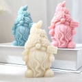 Miniatyrbillede 3 af 5: Tomte Lys Silikonform Støbeform Dværg Gips Silikon Gnome G
