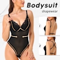 Miniatyrbilde 2 av 6: Kvinner Slanking Shapewear Body Bue Kontroll Truser Body Shaper Bryllupsfest Modellering Undertøy Stringtruse Innebygd BH Camisoles Beige-FS1- Beige XXL