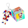 Miniatyrbild 3 av 5: 3.5cm The Amazing Digital Circus Third-Order Magic Square Keychain Cartoon Cute Keychains, Pendant Decoration Gift-FS2- Pomni