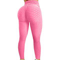 Pikkukuva 1 / 4: Push Up -leggingsit, urheilulliset, naisten, fitness, korkea vyötärö, joogahousut, pinkki Pink XL