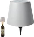 Wireless Bottle Lamp RGB/3 Colors Dimmable Pridola Wireless Bottle Lamp, Rechargeable Breathing Light Mode Touchless Table Lamp White
