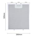 Miniatyrbilde 5 av 5: Viftefilter - 320x260 mm, Aluminium + Kullfilter, 2-pakning-FS- 304