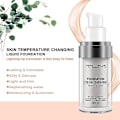 Miniatyrbillede 2 af 5: 2 stk Tlm Farveændrende Foundation til Aldrende Hud, Flydende Makeupbase Nøgen Ansigtsdækning Concealercreme