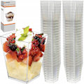 Miniatyrbild 4 av 9: Square Plastic Cups - 120 ml - 50 pcs
