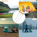 Miniatyrbilde 5 av 7: 20 stykker Kraftige Galvaniserte Teltplugger i Metall - Rustfrie Markankere for Camping og Utendørsbruk