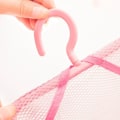 Miniatyrbilde 9 av 10: 2 stk Oppbevarings Klesklype Mesh Lomme Organizer ROSA Pink