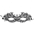 Miniatyrbilde 1 av 2: Maskerademaske - Øyemaske - Ansiktsmaske