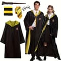 WB Inspired Preppy Polyester Kostume Tilbehørssæt til Voksne Halloween Cosplay Yellow 5-piece