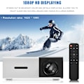 Miniatyrbild 5 av 5: Mini LED Portabel Smart Fickbio Videoprojektor YG300 (MP20, Svart) 1844