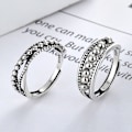 Miniatyrbilde 10 av 10: Ångestring 925 Sterling Sølv B B-FS1- B B