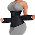 Miniatyrbillede 1 af 5: Taljetræner til kvinder Plus Size To bælter Neopren Træningskorset Taljetrimmer-FS2- M
