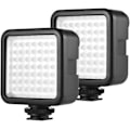 Miniatyrbilde 1 av 3: LED Videolys, 2 stk 49 LED Kameralys, Dimbar Kamerafyll