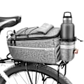 Miniatyrbild 1 av 5: Cykelväska för pakethållare, 10 L cykelväskor för pakethållare, isolerad kylväska för bagage, cykelpakethållare, grå-X42- Grey
