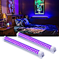 Miniatyrbilde 3 av 5: 10W 40 LED UV Lilla Lys Svart Rør Veggvasker Bredt Trykk KTV Bar Herdingslys LED Rør UV Lys 365 395 US EU Støpsel-FS4- 365nm