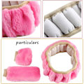 Miniatyrbilde 1 av 5: Vinter-plysj rattmuffe rosa trekk fluffy ratt