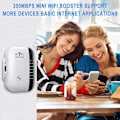 Miniatyrbild 2 av 6: Wifi Extender Signal Booster Trådlös Internet Långdistansförstärkare - Vit - Perfet-X42-