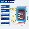Miniatyrbild 3 av 5: 12V 240A Fjärrbatterifrånkopplingsbrytare, Automatisk Strömavstängningsbrytare Bil Lastbil Båt Fjärrkontrollbrytare-X41-
