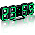 Miniatyrbild 1 av 5: 3D Digital Väckarklocka LED Väggklocka med 3 Justerbara Ljusstyrkor