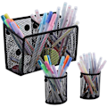 Miniatyrbild 2 av 4: Magnetisk Pennhållare, 3-pack Magnetisk Förvaringskorg Organizer