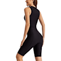 Miniatyrbilde 3 av 5: Dame badedrakt i ett stykke langermet rashguard dame våtdrakt atletisk badedrakt surfing dykking glidelås foran badetøy badedrakt Xd1 Sleeveless x 1494 Sleeveless x 1494 XXL