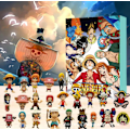 Miniatyrbillede 1 af 5: One Piece Actionfigur Modelleksag Julekalender 2024 24 Dage Nedtælling Blind Box Overraskelsesgaver