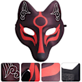 Pikkukuva 8 / 8: Fox Japanska Kabuki Kitsune-Maski Miehille, Naisille ja Lapsille