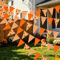 Høstgresskar Lønneblad Trekantflaggbanner for Høstbryllup Bursdager Hagepynt Thanksgiving-fest 28pcs