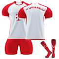 Pikkukuva 1 / 9: 23-24 Aikuisten Lasten Pojat Jalkapalloasut Jalkapalloharjoitteluasu Urheiluvaatteet 3-osainen setti 2324 bayern-munich koti#blank 2324 bayern-munich home#blank xs